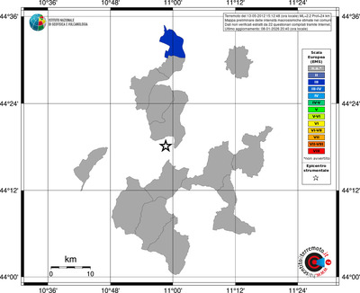 Mappa EMS - territori comuni