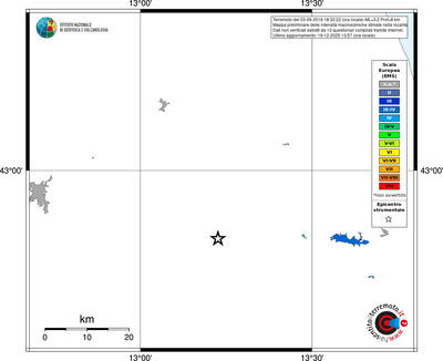 Mappa EMS - territori località