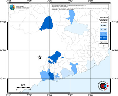 Mappa territorio comunale con almeno 3 questionari