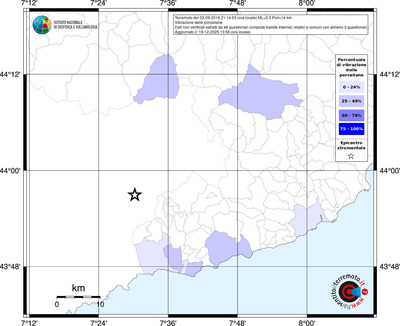 Mappa territorio comunale con almeno 3 questionari