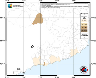 Mappa territorio comunale con almeno 3 questionari
