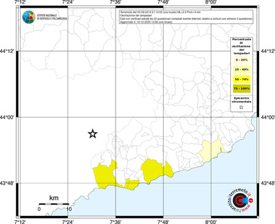Mappa territorio comunale con almeno 3 questionari