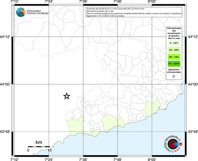 Mappa territorio comunale con almeno 3 questionari