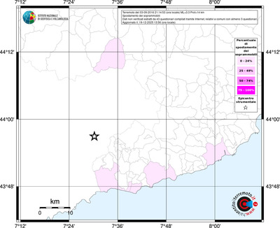 Mappa territorio comunale con almeno 3 questionari