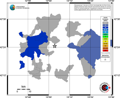 Mappa EMS - territori comuni