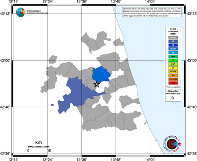 Mappa EMS - territori comuni
