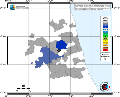 Mappa MCS - territori comuni