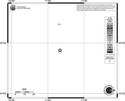 Mappa EMS - territori località