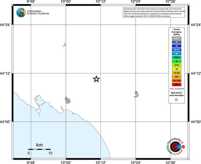 Mappa EMS - territori località