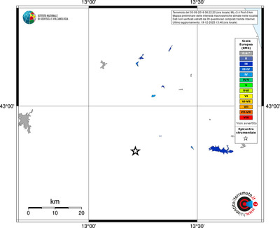 Mappa EMS - territori località