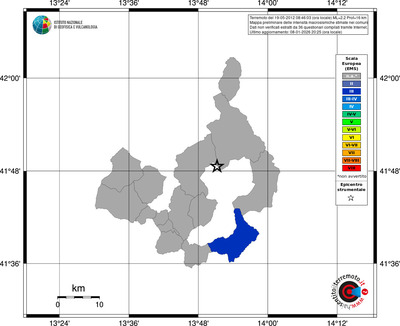 Mappa EMS - territori comuni