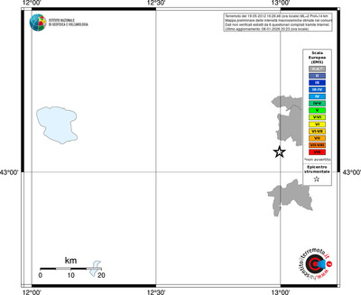 Mappa EMS - territori comuni