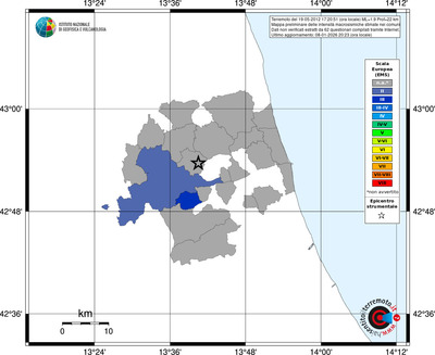 Mappa EMS - territori comuni
