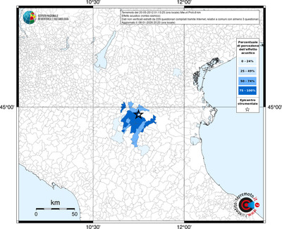 Mappa territorio comunale con almeno 3 questionari