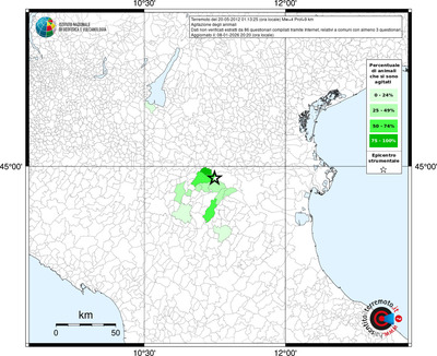 Mappa territorio comunale con almeno 3 questionari