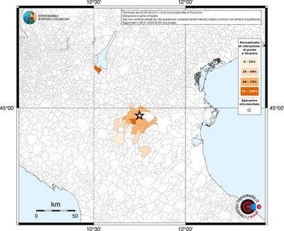 Mappa territorio comunale con almeno 3 questionari