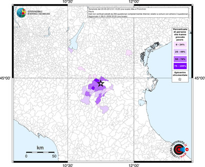 Mappa territorio comunale con almeno 3 questionari