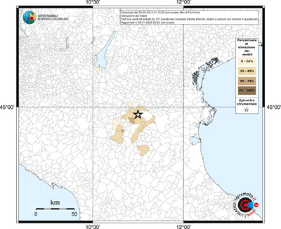 Mappa territorio comunale con almeno 3 questionari