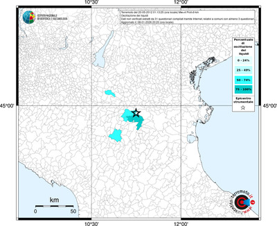 Mappa territorio comunale con almeno 3 questionari