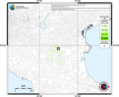 Mappa territorio comunale con almeno 3 questionari