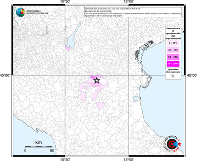 Mappa territorio comunale con almeno 3 questionari