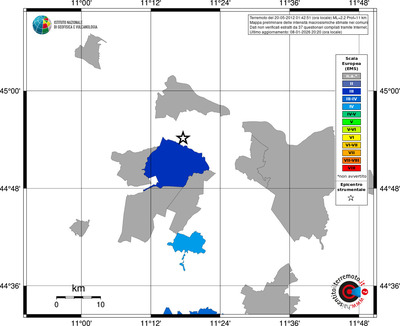 Mappa EMS - territori comuni