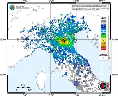 Mappa MCS - territori comuni