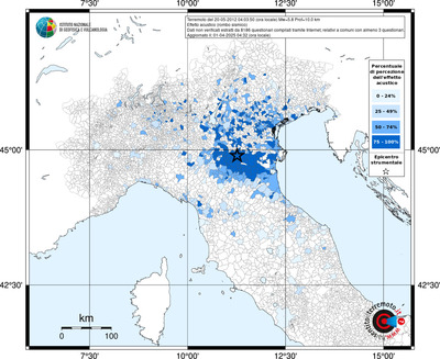 Mappa territorio comunale con almeno 3 questionari