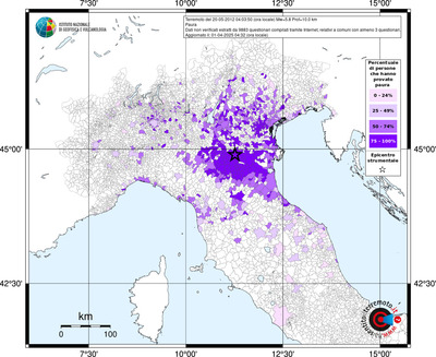 Mappa territorio comunale con almeno 3 questionari