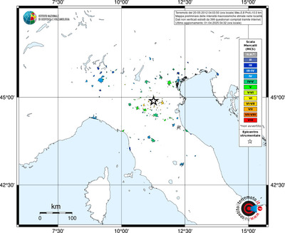 Mappa MCS - territori delle località