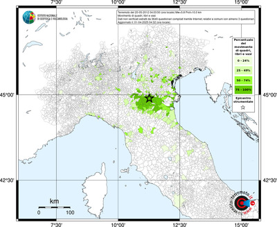 Mappa territorio comunale con almeno 3 questionari