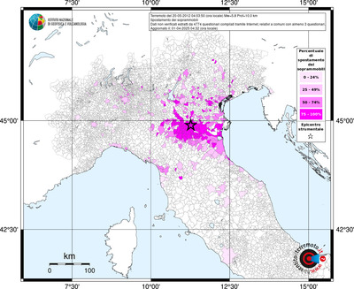 Mappa territorio comunale con almeno 3 questionari