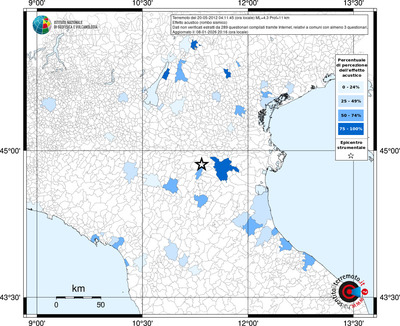 Mappa territorio comunale con almeno 3 questionari