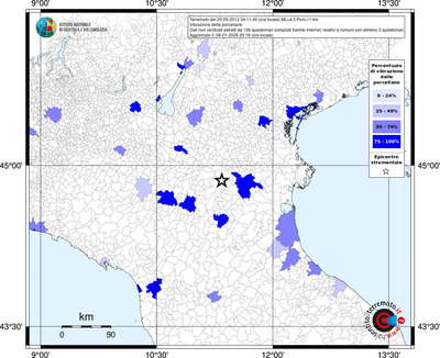 Mappa territorio comunale con almeno 3 questionari