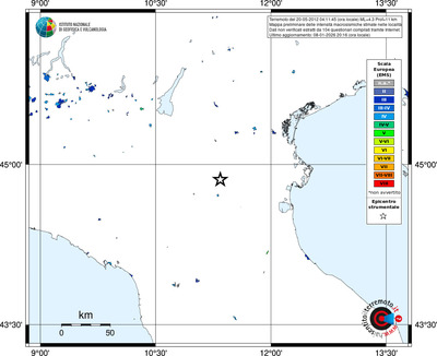 Mappa EMS - territori località
