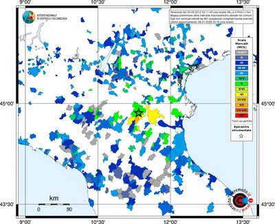 Mappa MCS - territori comuni