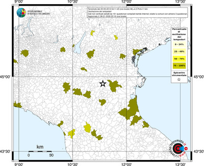 Mappa territorio comunale con almeno 3 questionari