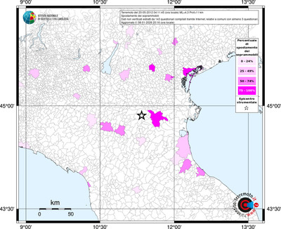 Mappa territorio comunale con almeno 3 questionari