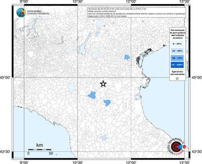 Mappa territorio comunale con almeno 3 questionari