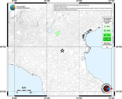 Mappa territorio comunale con almeno 3 questionari