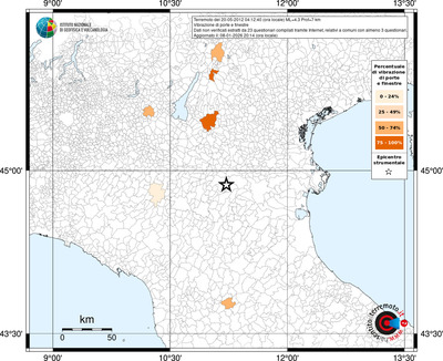 Mappa territorio comunale con almeno 3 questionari