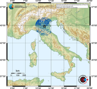 Area di invio delle email agli iscritti