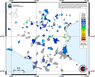 Mappa MCS - territori comuni