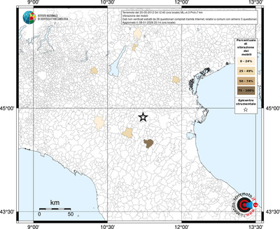 Mappa territorio comunale con almeno 3 questionari