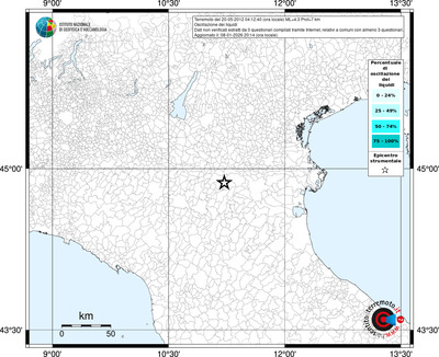 Mappa territorio comunale con almeno 3 questionari