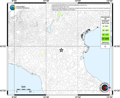 Mappa territorio comunale con almeno 3 questionari