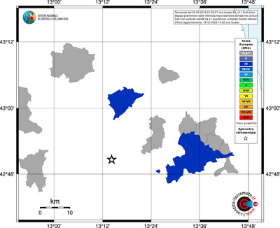Mappa EMS - territori comuni