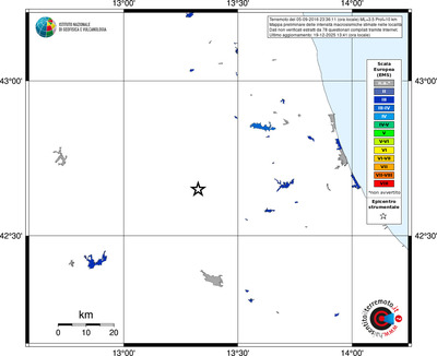 Mappa EMS - territori località