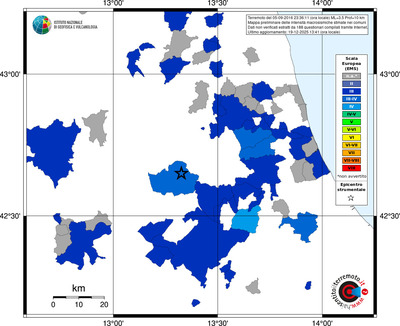 Mappa EMS - territori comuni