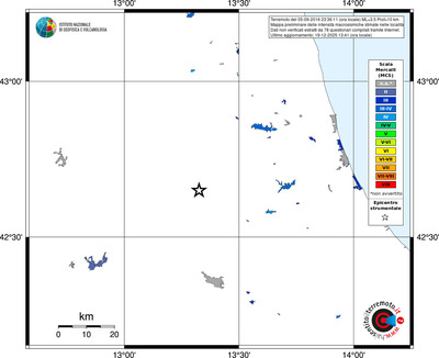 Mappa MCS - territori località
